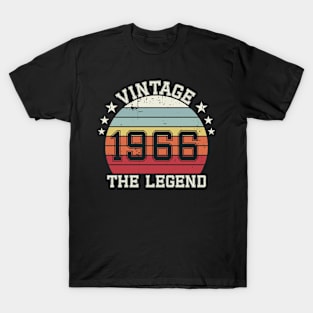 Vintage 1966 Original, Born in 1966 the legend gift T-Shirt